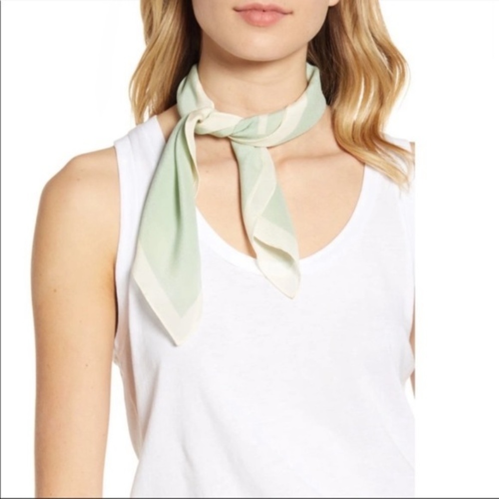 NOWT *Madewell* Women's Silk Bandana Light  Green